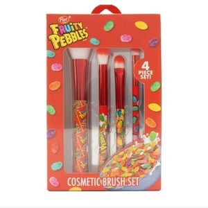 NWT! Fuity Pebbles 4pc Cosmetic Brush Set NEW